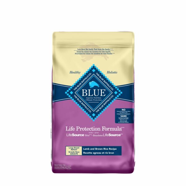 Lamb dry food for adult large breed dogs