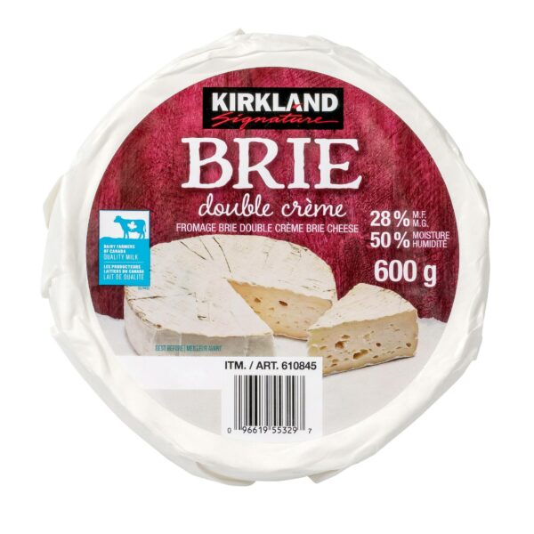 Kirkland Double Cream Brie Cheese 600 g (1.3 lb) x 2 pack