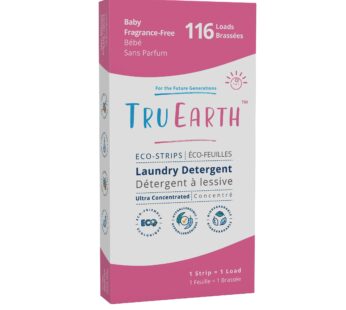 Tru Earth Eco-Strips Baby Laundry Detergent, 116 Wash Loads