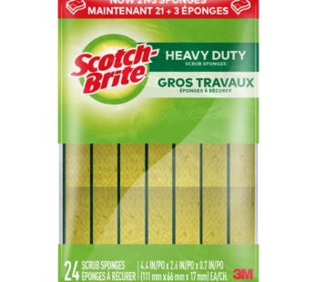 Scotch-Brite Heavy Duty Scrub Sponge, 24-pack