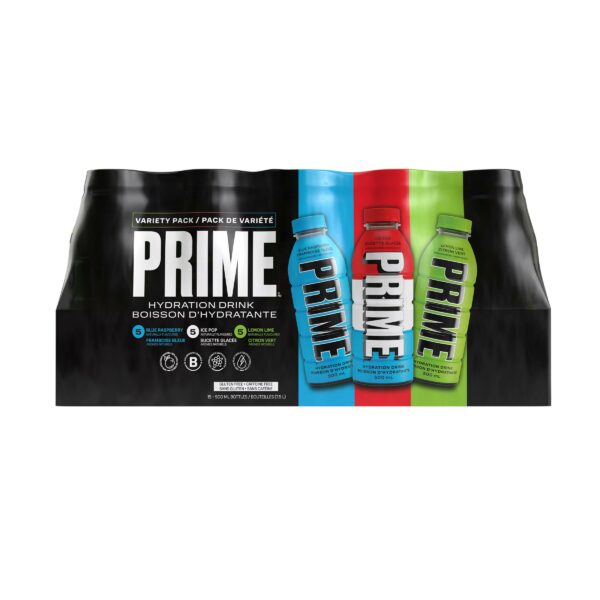 PRIME Hydration Variety Pack 15 x 500 ml