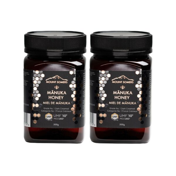 Mount Somers Manuka Honey UMF10+ MGO 263, 2 × 500 g