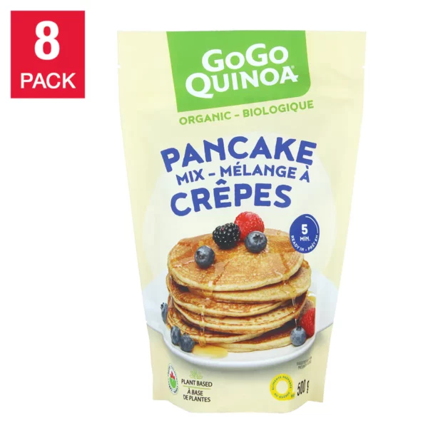 GoGo Quinoa Organic Pancake Mix, 8 x 500 g