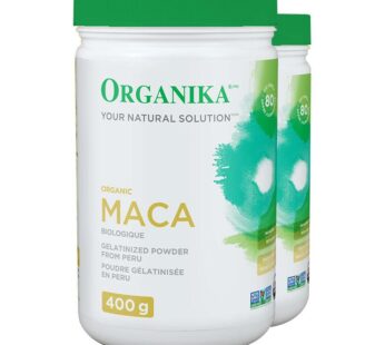 Organika® Certified Organic Gelatinized Maca Powder, 2 x 400 g