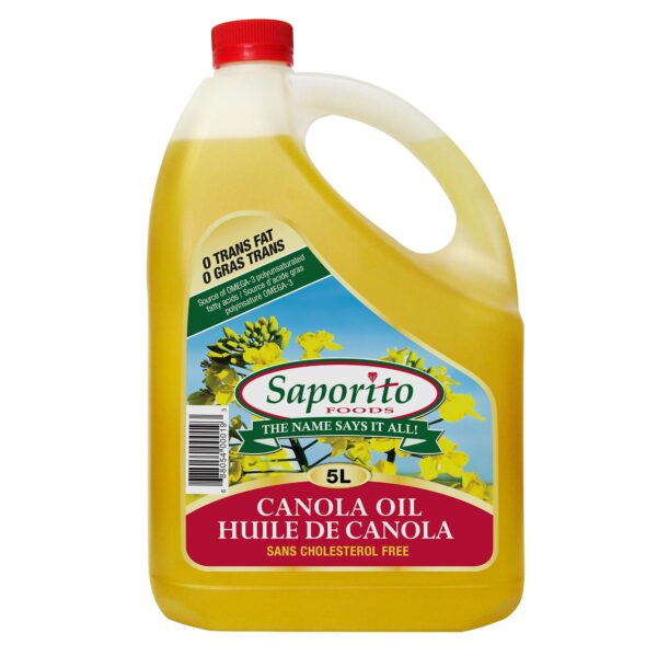 Saporito Canola Oil, 5 L