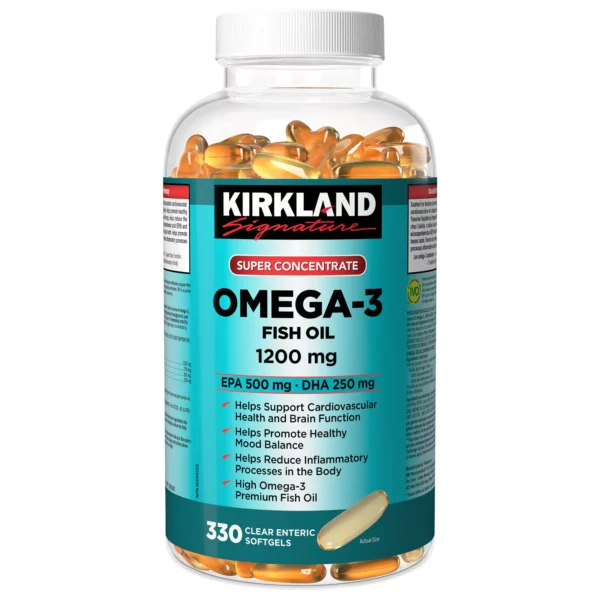 Kirkland Signature Super Concentrate Omega-3 Fish Oil, 330 Softgels