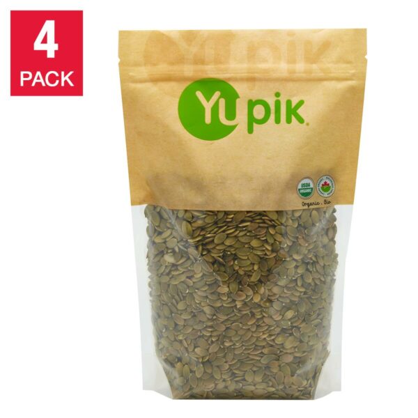 Yupik Organic Pumpkin Seeds, 4 × 1 kg