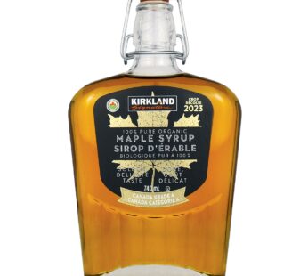 Kirkland Signature 100% Pure Organic Maple Syrup, 740 mL