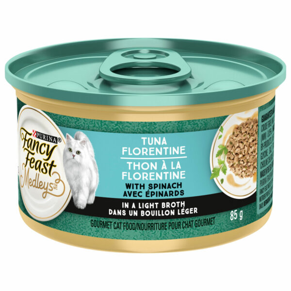 Wet food tuna florentine