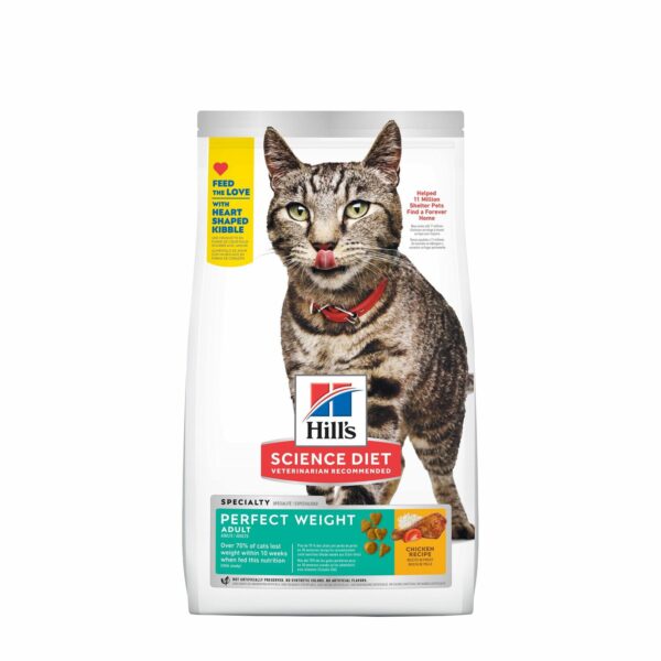 Adult Perfect Weight Chicken Recipe Dry Cat Food, 1.36 kg