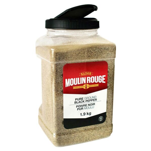 Moulin Rouge Ground Black Pepper, 1.9 kg