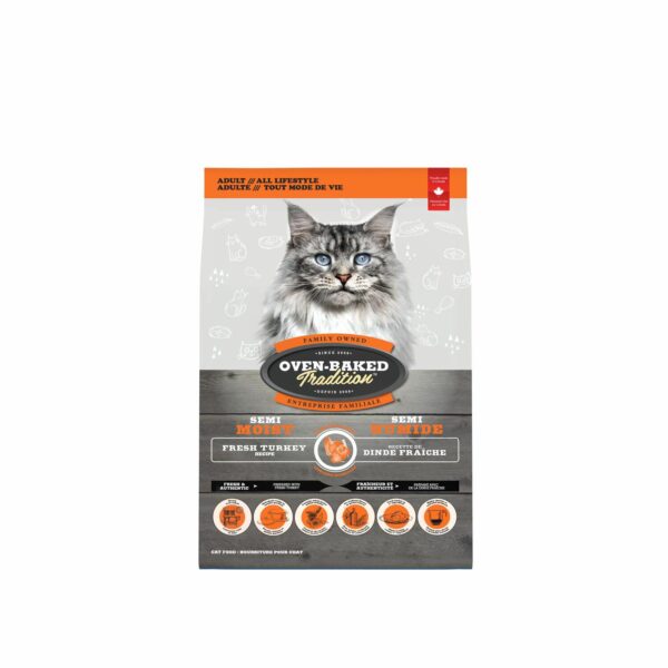 Turkey Semi-moist Food for Adult Cats, 2,27 kg