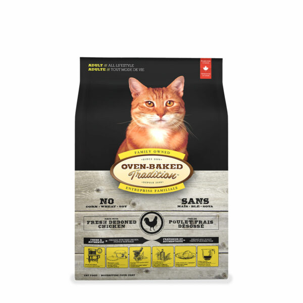 Holistic fresh deboned chicken dry food for adult cats