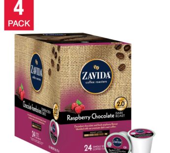 Zavida Single Serve Coffee Raspberry Chocolate, 96-count
