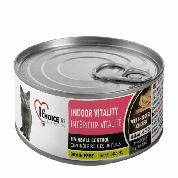 Indoor Vitality Shredded Chicken Formula for Adult Cats