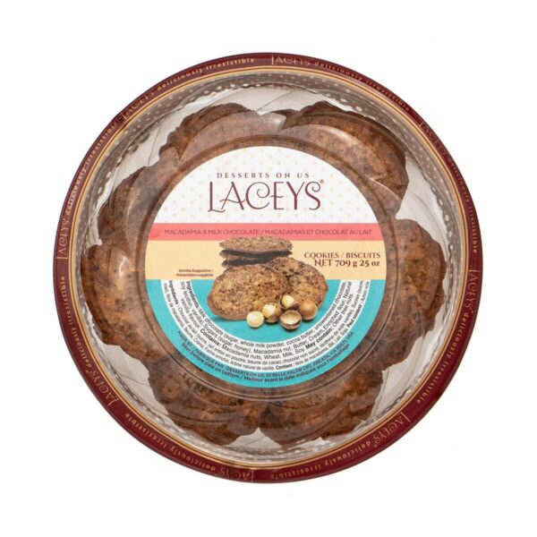 Laceys Macadamia & Milk Chocolate Cookies, 709 g