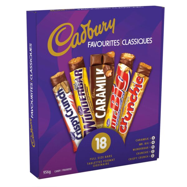 Cadbury Chocolate Bar Variety, 18-count