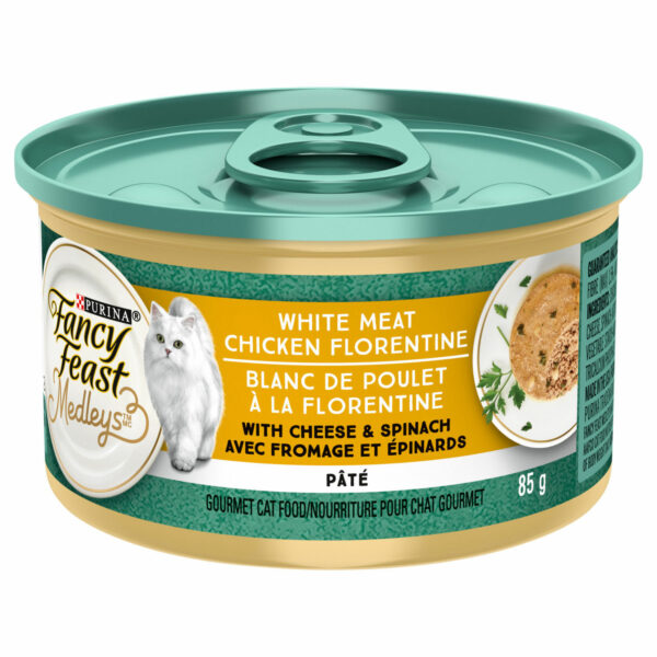 White meat chicken florentine pâté