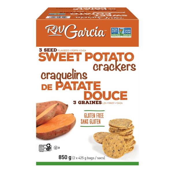 RW Garcia Sweet Potato Crackers, 850 g