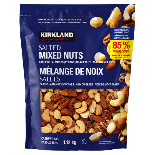 Kirkland Signature Salted Mixed Nuts, 1.13 kg