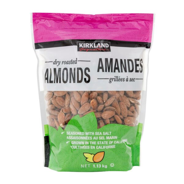 Kirkland Signature Dry Roasted Almonds, 1.13 kg