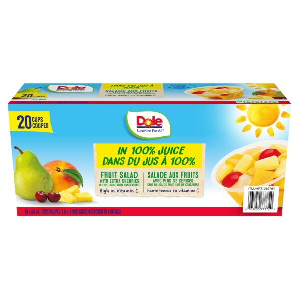 Dole Lots-o-Cherries Fruit Salad, 107 mL, 20-pack