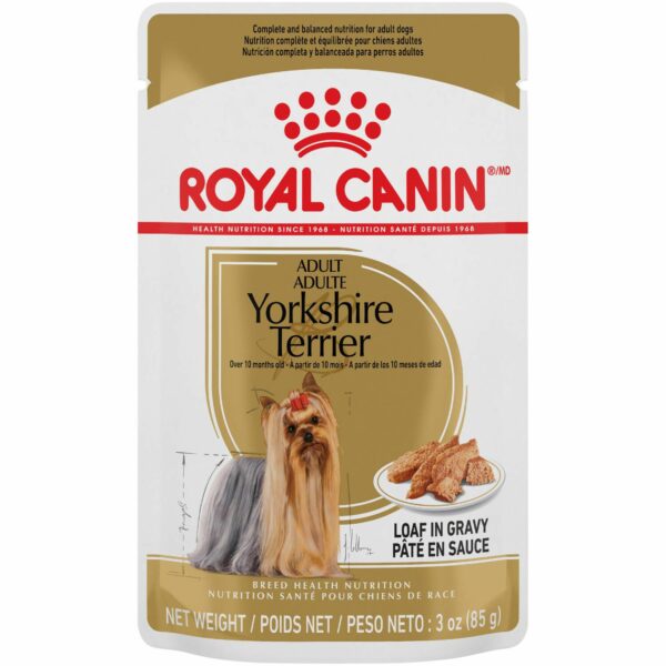 Breed Health Nutrition® Yorkshire Terrier Loaf in Gravy Pouch Dog Food