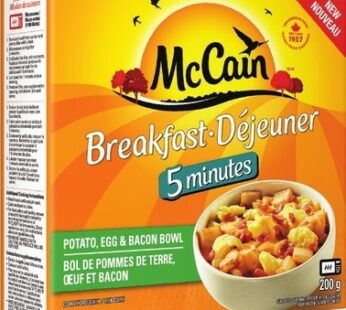 BOL DÉJEUNER MCCAIN | MCCAIN BREAKFAST BOWL