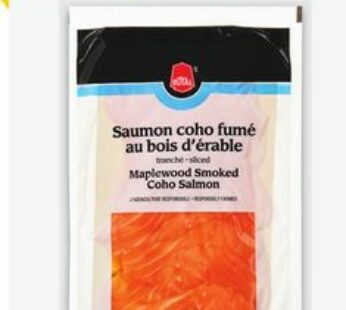 saumon coho fumé Royal, surgelé