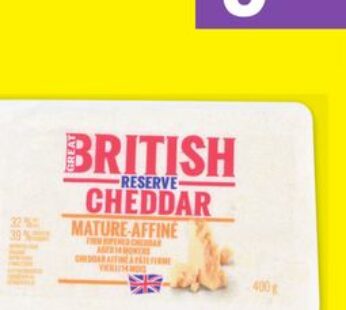 cheddar Great British cheddar