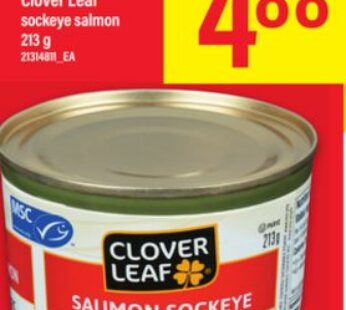 saumon sockeye Clover Leaf 213 g