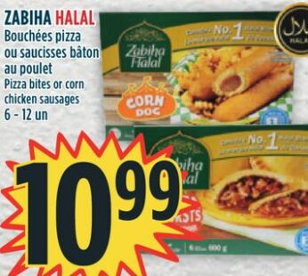 ZABIHA HALAL Bouchées pizza ou saucisses bâton au poulet