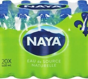 EAU PURE LIFE 24X500 ML OU EAU NAYA 20X500 ML