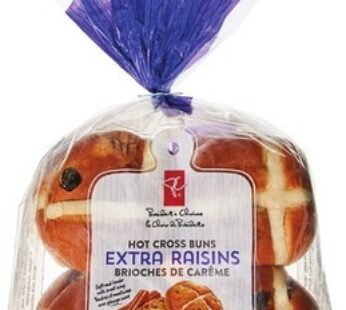 BRIOCHES DE CARÊME OU PAIN À LA CANNELLE AVEC RAISINS EN TRANCHES EXTRA-ÉPAISSES PC, 565/675 g