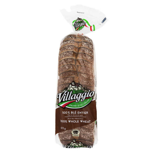 Villaggio 100% Whole Wheat Bread 2 × 675 g