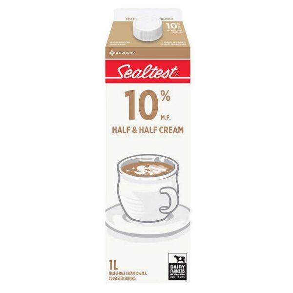 Sealtest  10% Half and Half Cream 1 L