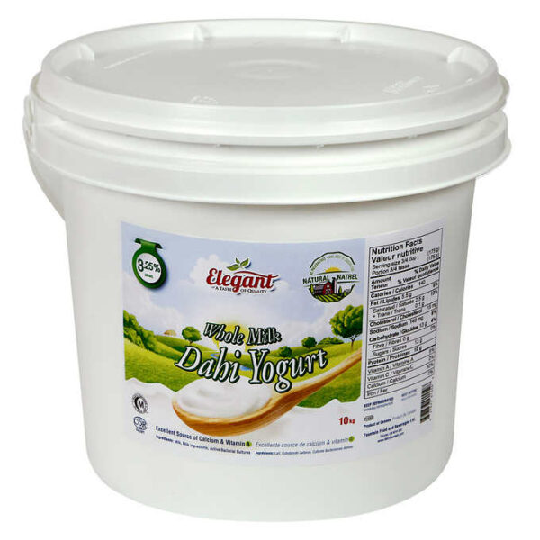 Elegant Whole Milk Dahi Yogurt 10 kg