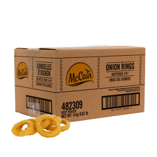 McCain Frozen Onion Rings 1/4-in 4 kg