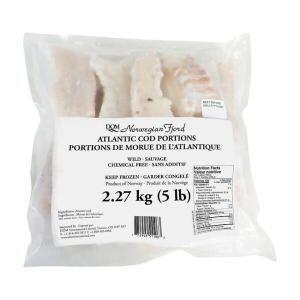 Norwegian Fjord Frozen Cod Portions 2.27 kg