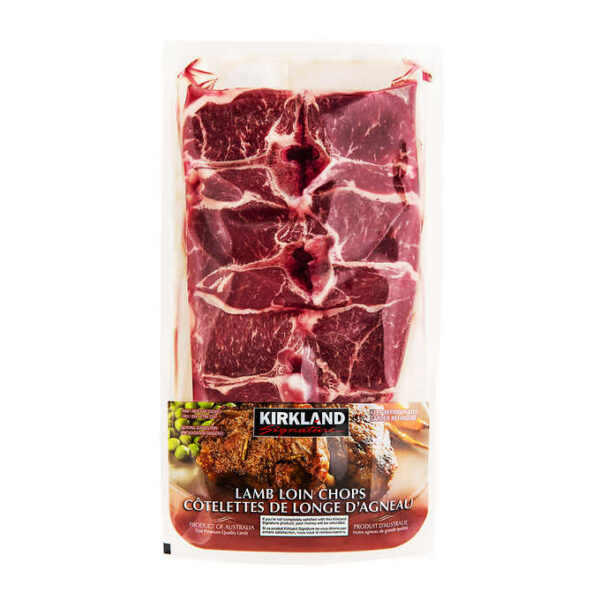 Kirkland Signature Fresh Halal Lamb Loin Chops 1 kg average weight*