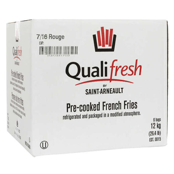 Qualifresh Pre-cooked French Fries Red 6 × 2 kg