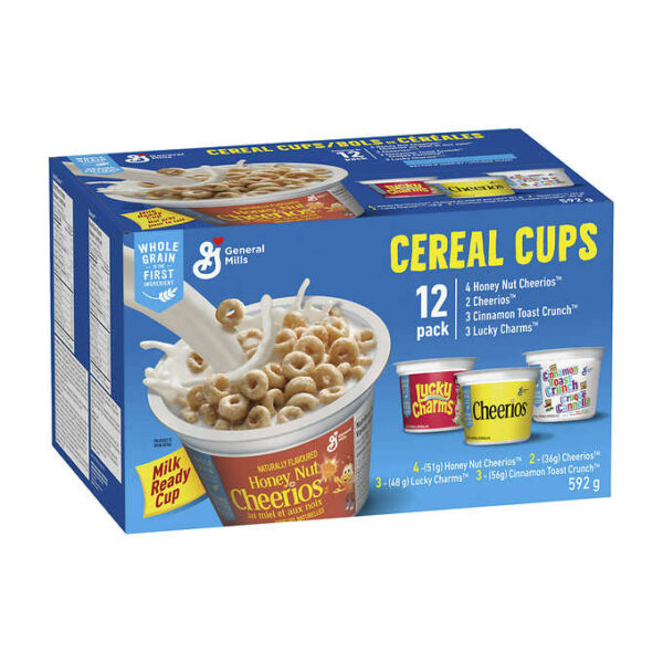 General Mills Cereal in a Cup 592 g Pack of 12